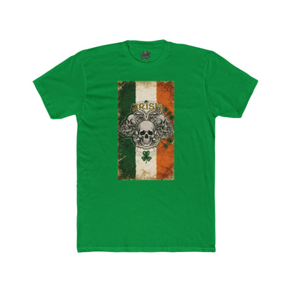 Irish Strong T-Shirt — Unisex Cotton Crew Tee May the Road Rise Up Prayer Medallion