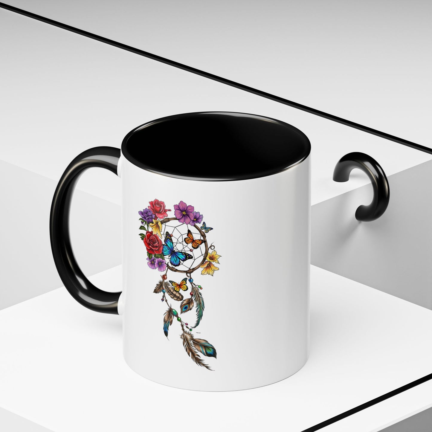 Dreamcatcher & Butterflies - Mug, 11oz and 15oz - Coffee, Tea or Hot Chocolate