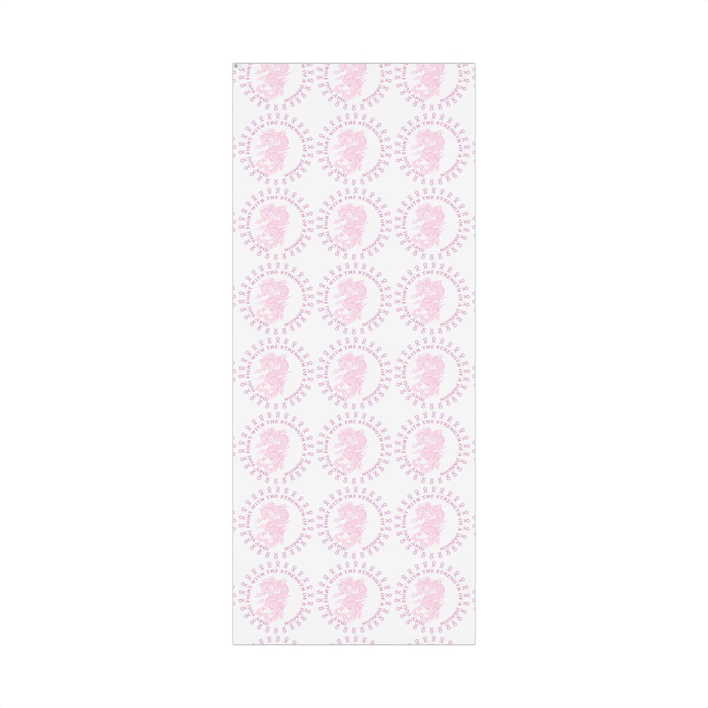 Dragon Strength Gift Wrap Paper — "May You Fight With the Strength of a Dragon" Tattoo Artwork