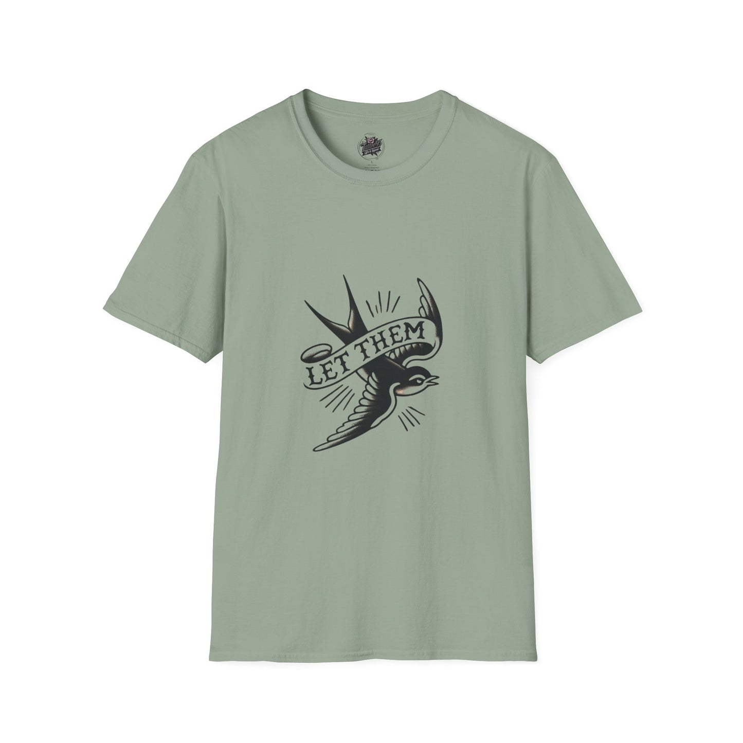 Retro Tattoo 'Let Them' Healing Message T-Shirt