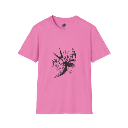 Retro Tattoo 'Let Them' Healing Message T-Shirt