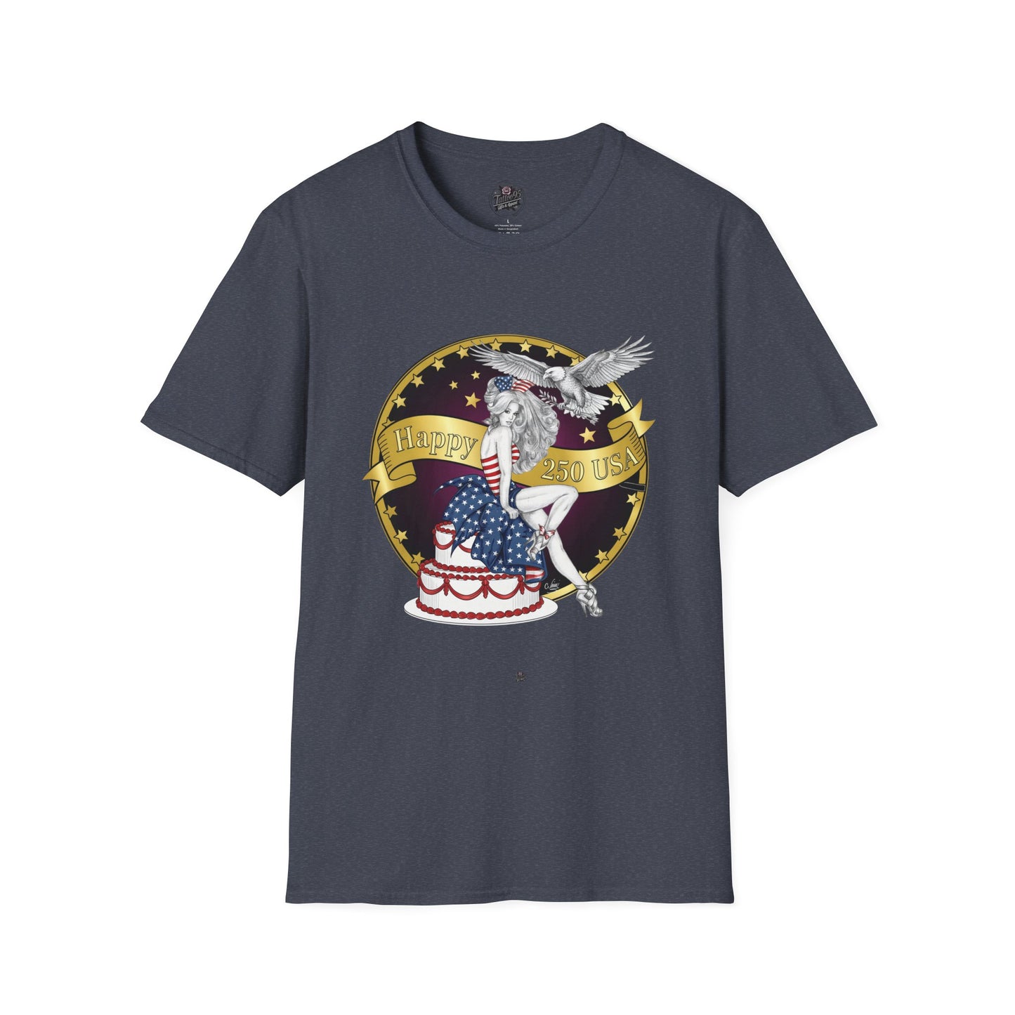 Patriotic '250 Years of Faith in the USA' T-Shirt — Happy Birthday America