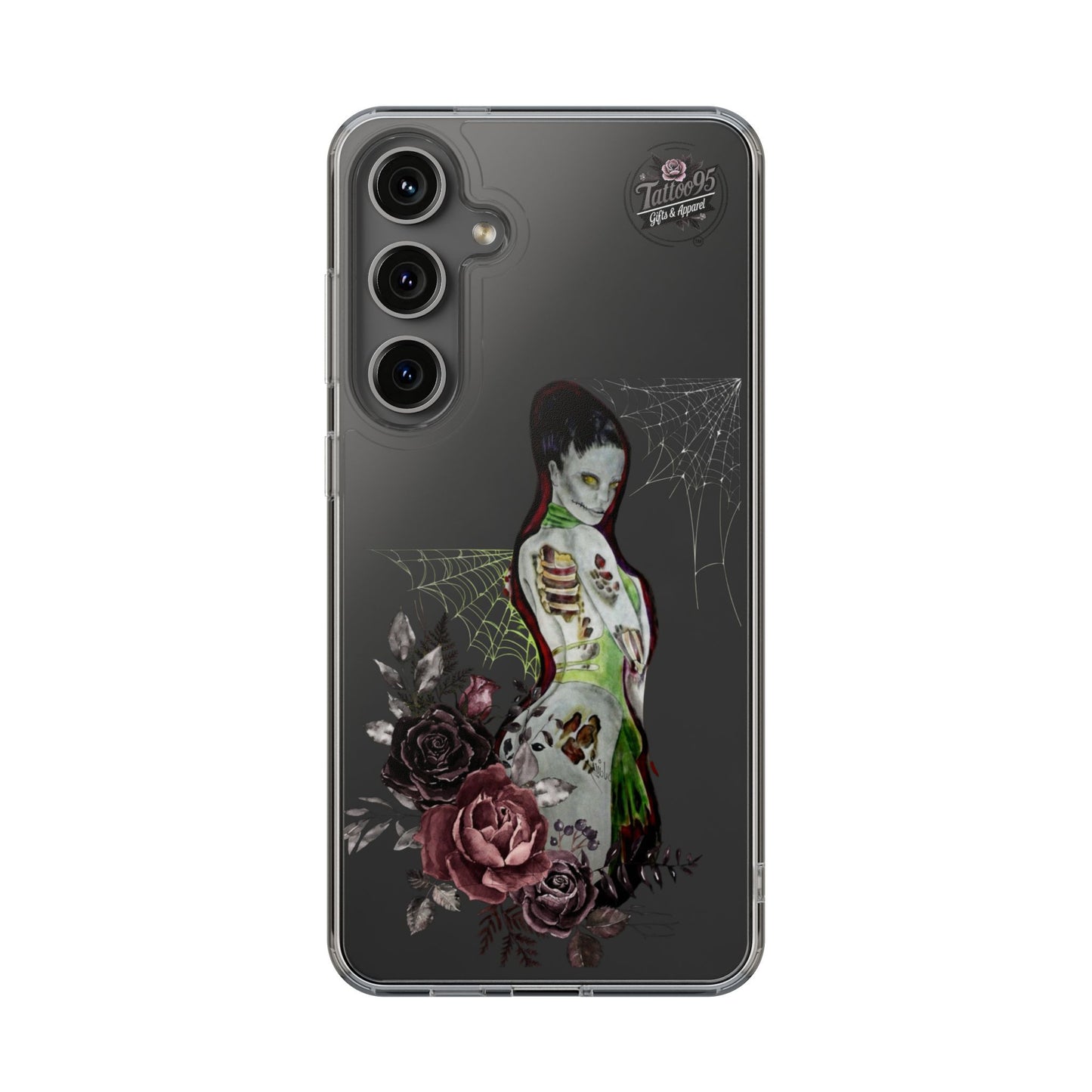 Zombie Lady Deadrah - Galaxy 24 Series & Galaxy 25 Series Phone Case - Black Background