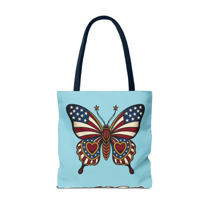Butterflies Are Free Patriotic Celebration Tote Bag