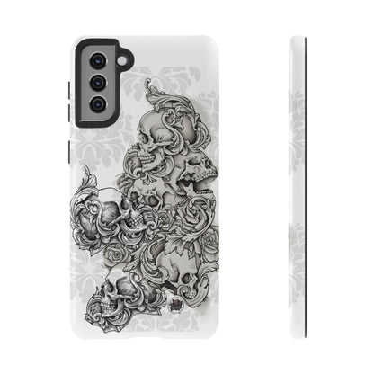 Cascading Skulls - Tough Phone Cases Available in most Galaxy series.