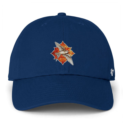 Swallow Bird Embroidered Baseball Cap — Casual Script Hat for Everyday Wear
