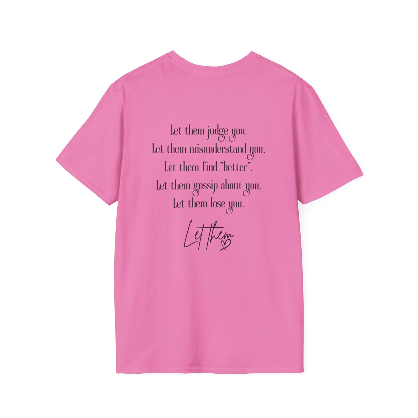 Retro Tattoo 'Let Them' Healing Message T-Shirt