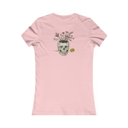 Floral Skull Planter - Women's Tee — Skull Full of Flowers Graphic