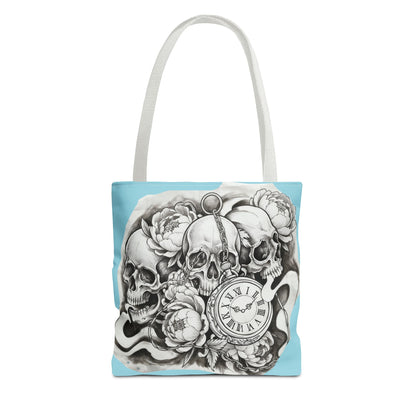Skull Time - Tote Bag — Gothic Vintage Tattoo Art