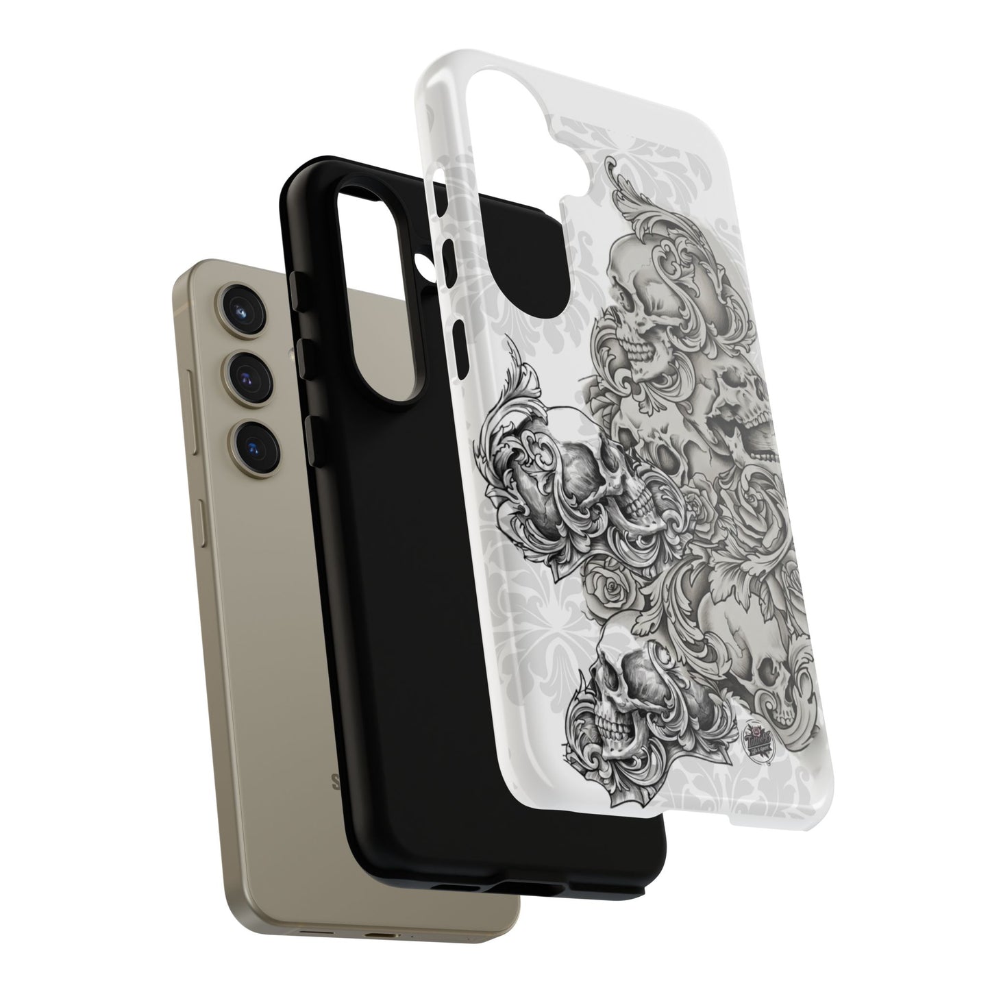 Cascading Skulls - Tough Phone Cases Available in most Galaxy series.