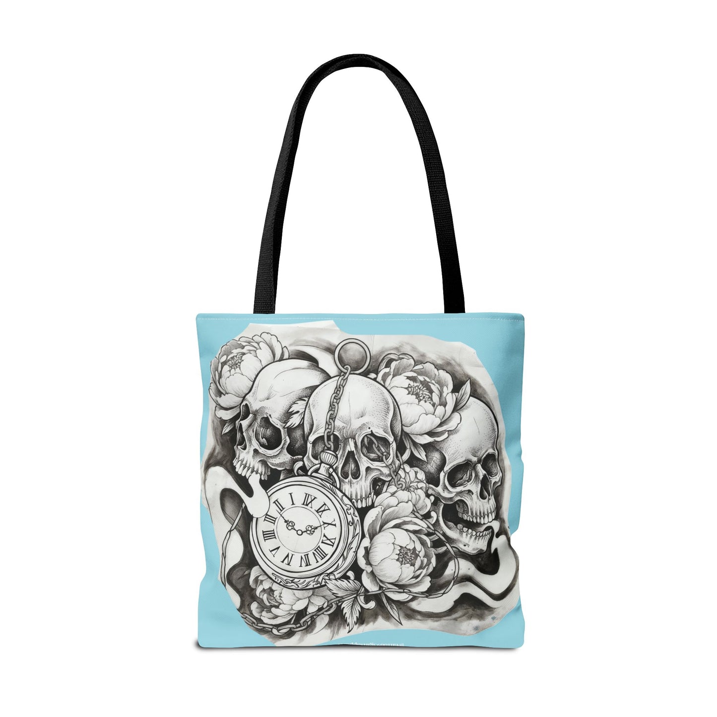 Skull Time - Tote Bag — Gothic Vintage Tattoo Art