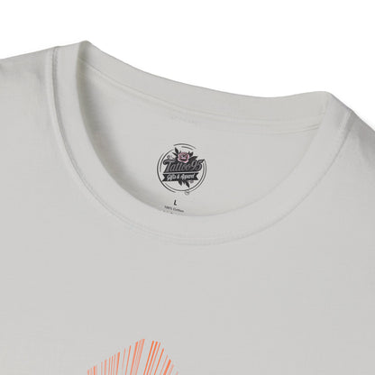 Snake and Cherry Blossoms - Unisex Softstyle T-Shirt