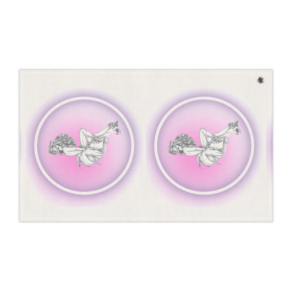 Pretty Bunny Vintage Artwork - Cotton Tea Towel — White Kitchen Towel