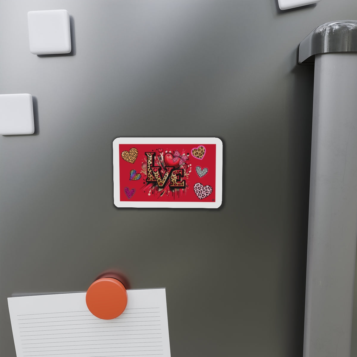 Love and Heart Tattoo Artwork - Die-Cut Magnet