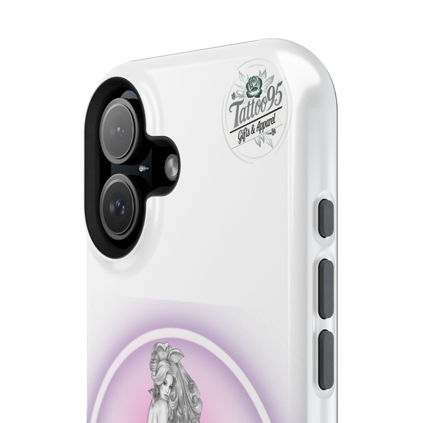 Pretty Bunny Vintage Artwork - iPhone Case