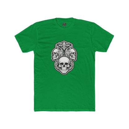 Skulls Filigree Crew Tee — Unisex Cotton Skull Filigree T-Shirt
