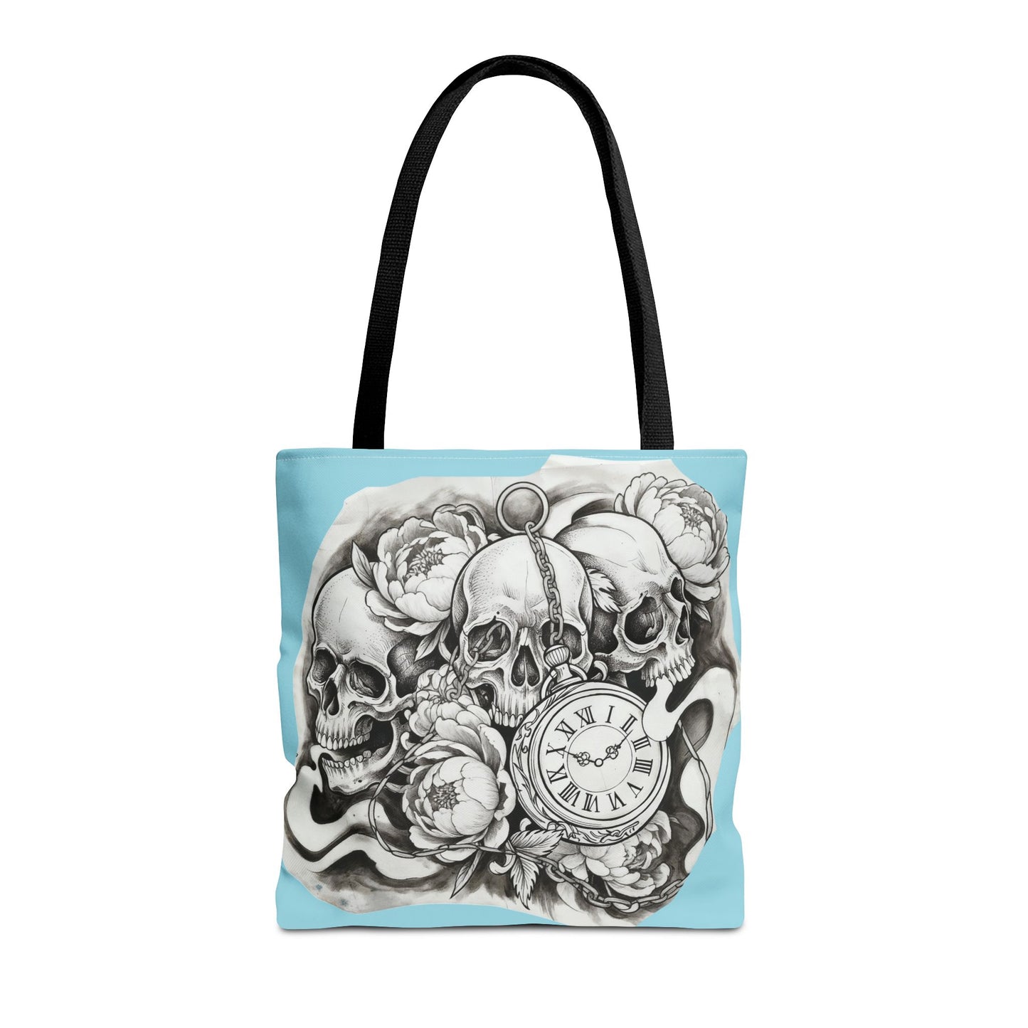 Skull Time - Tote Bag — Gothic Vintage Tattoo Art