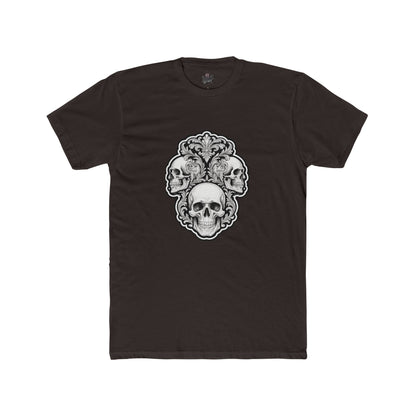 Skulls Filigree Crew Tee — Unisex Cotton Skull Filigree T-Shirt