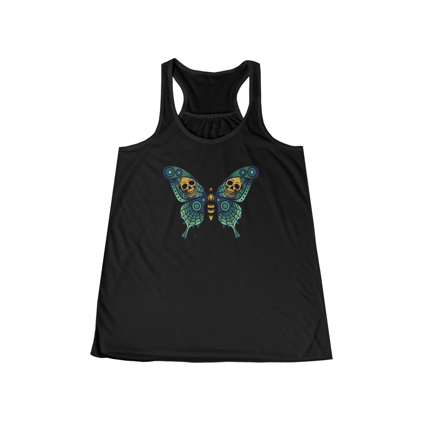 Butterfly Skulled Wings Racerback Tank — Vintage Summer Women's Tank