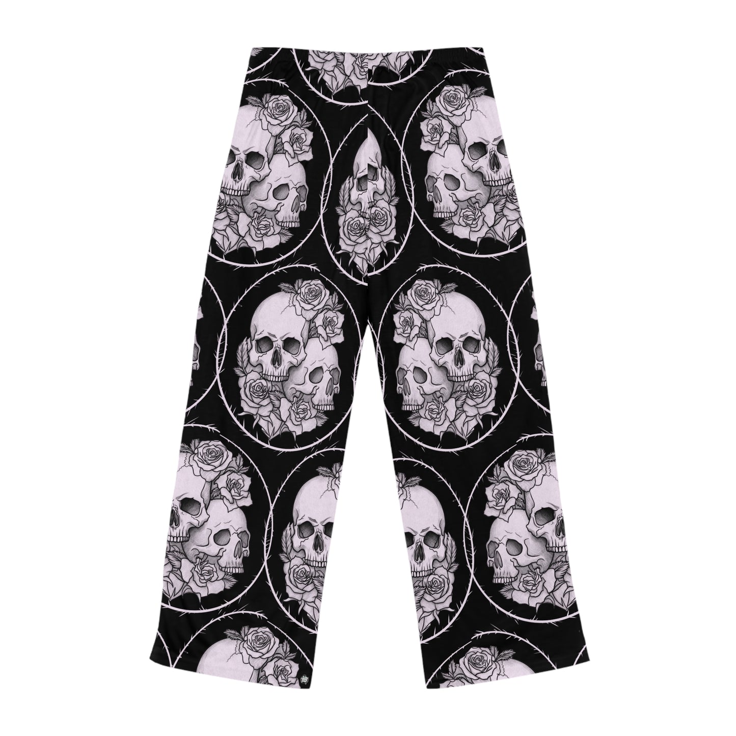 Roses Skull Pair - Pajama Pants — All-Over Print Lounge PJ Bottoms