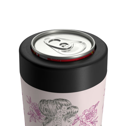 Flowing Geisha Can Holder — Insulated Stainless Steel 12oz Cooler