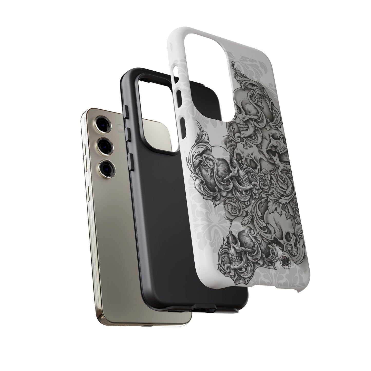 Cascading Skulls - Tough Phone Cases Available in most Galaxy series.
