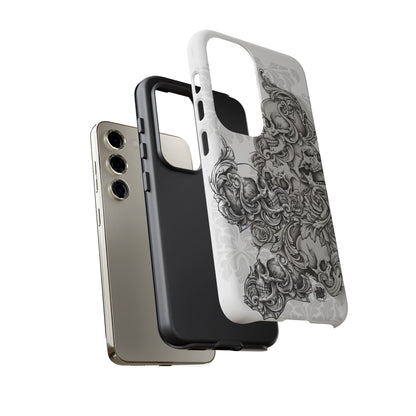 Cascading Skulls - Tough Phone Cases Available in most Galaxy series.
