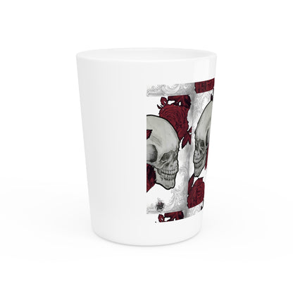 Skulls and Roses - Ceramic Shot Glass