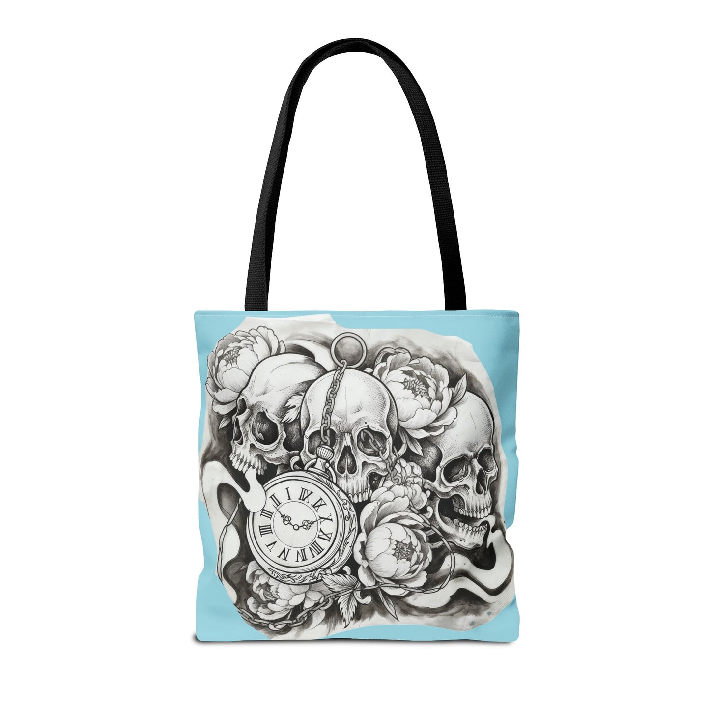 Skull Time - Tote Bag — Gothic Vintage Tattoo Art