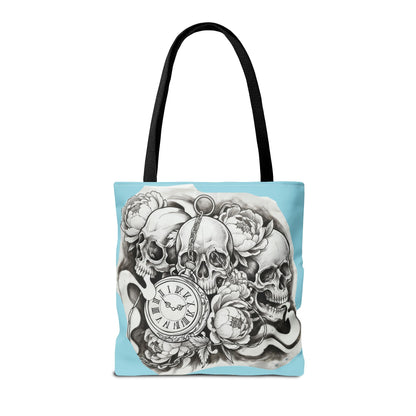 Skull Time - Tote Bag — Gothic Vintage Tattoo Art