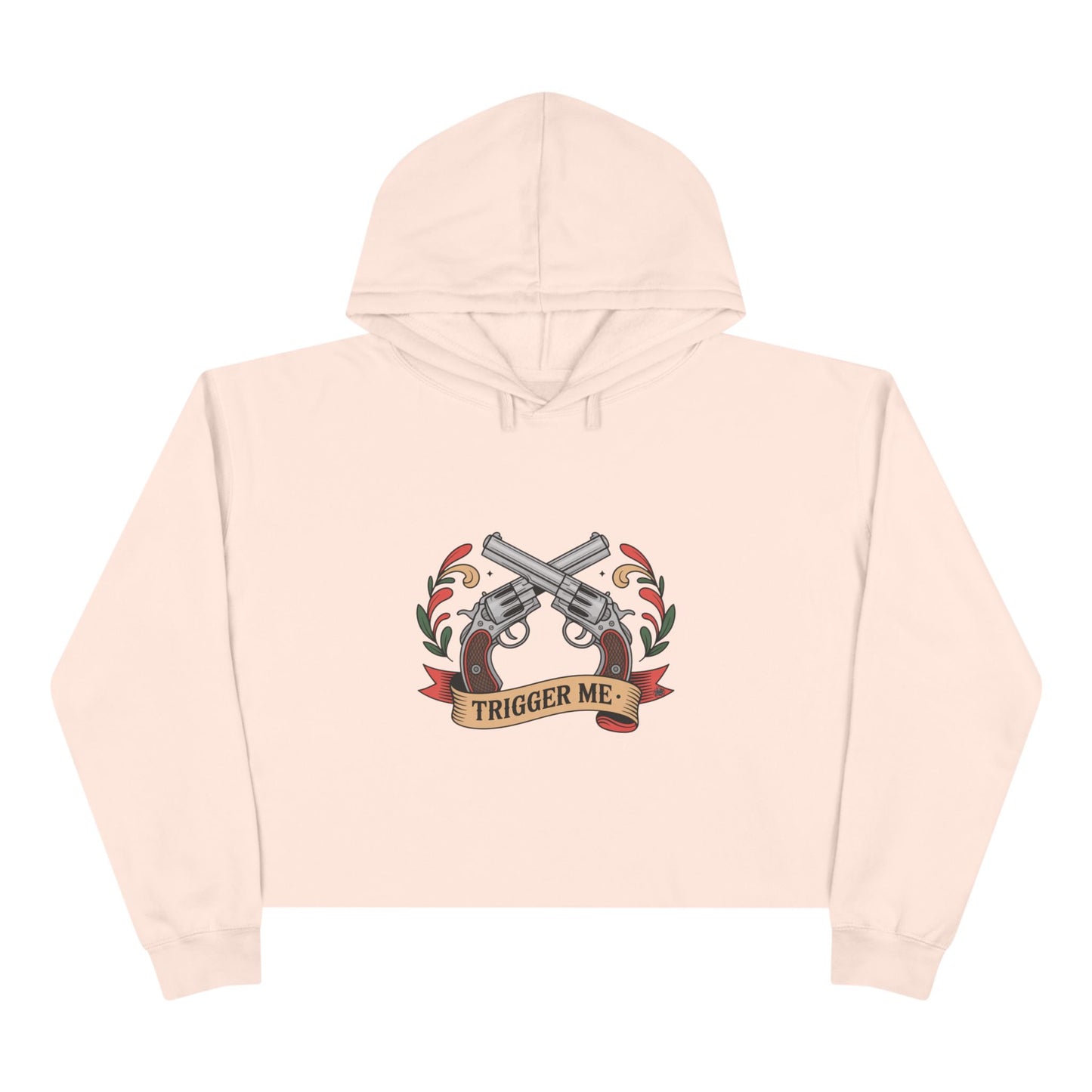 Trigger Me - Cropped Hoodie — Vintage Graphic