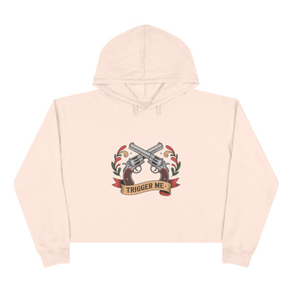Trigger Me - Cropped Hoodie — Vintage Graphic