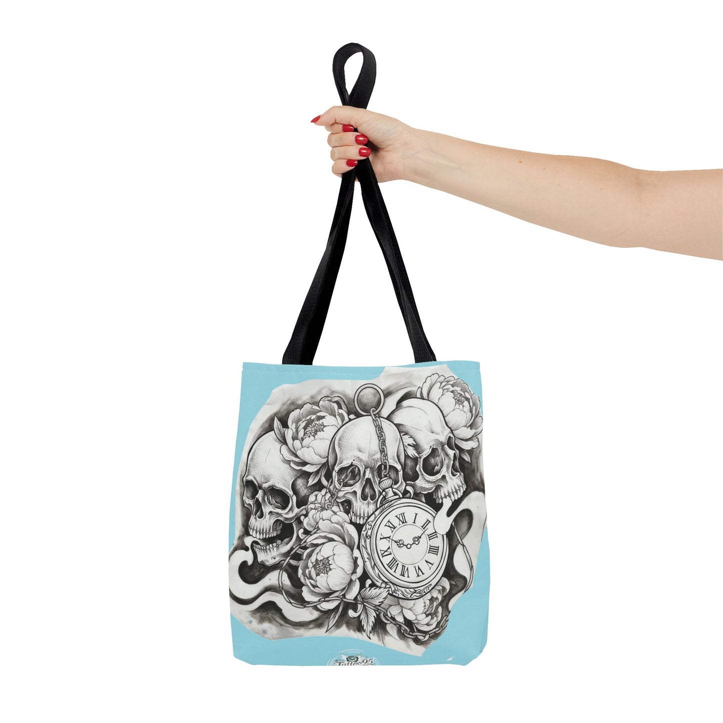 Skull Time - Tote Bag — Gothic Vintage Tattoo Art
