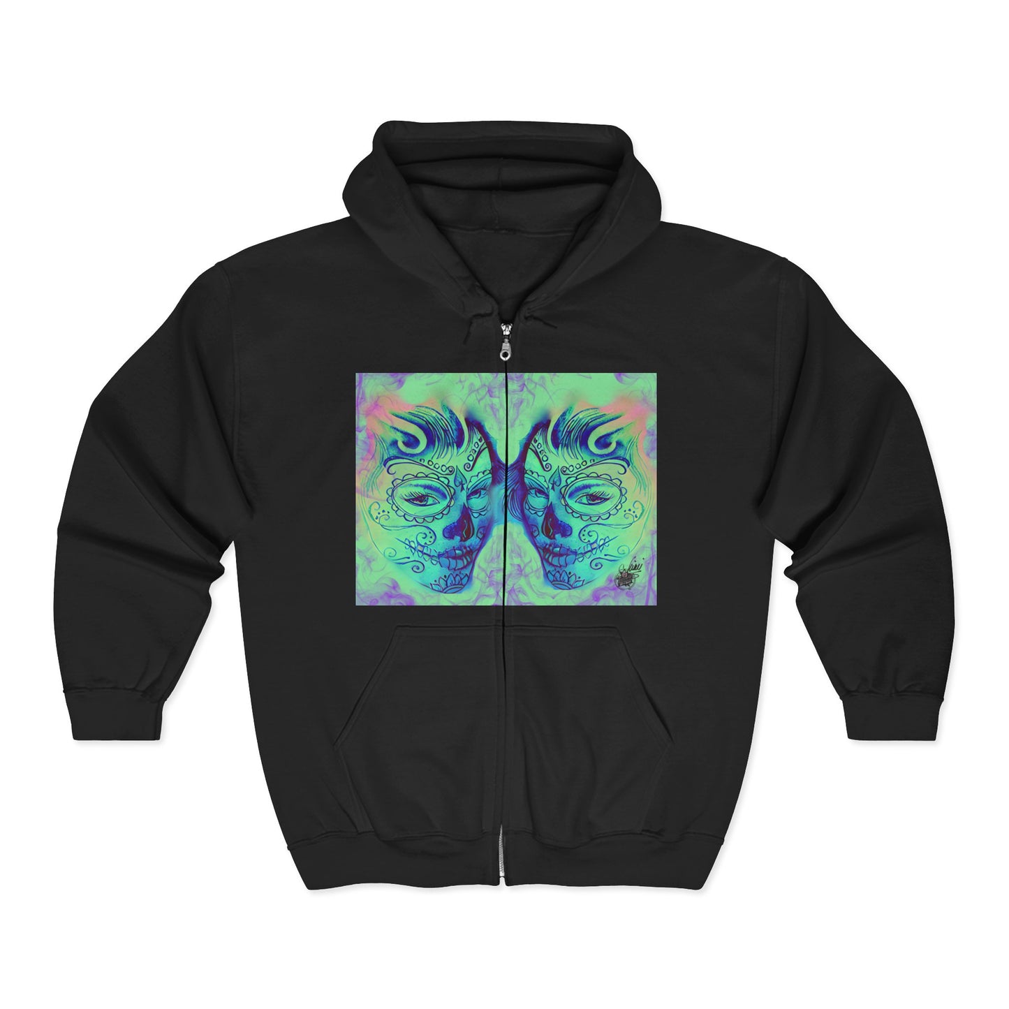 TWINS - Black Full-Zip Hoodie — Classic Comfy Unisex Sweatshirt