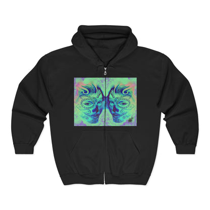 TWINS - Black Full-Zip Hoodie — Classic Comfy Unisex Sweatshirt