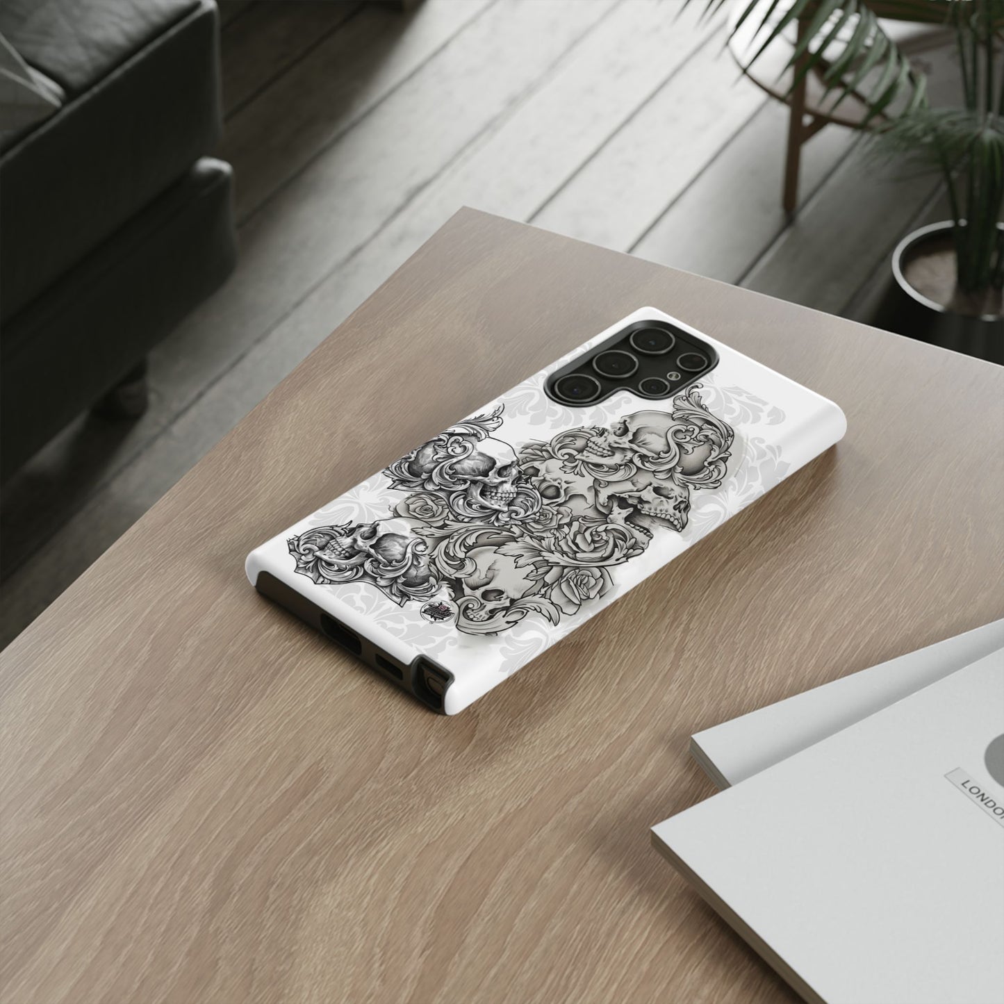 Cascading Skulls - Tough Phone Cases Available in most Galaxy series.