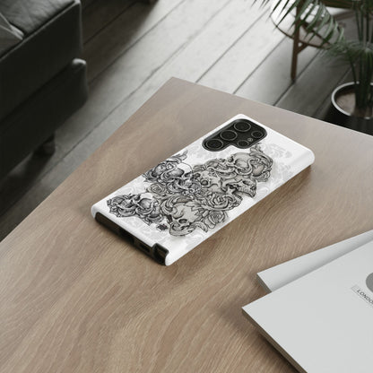 Cascading Skulls - Tough Phone Cases Available in most Galaxy series.