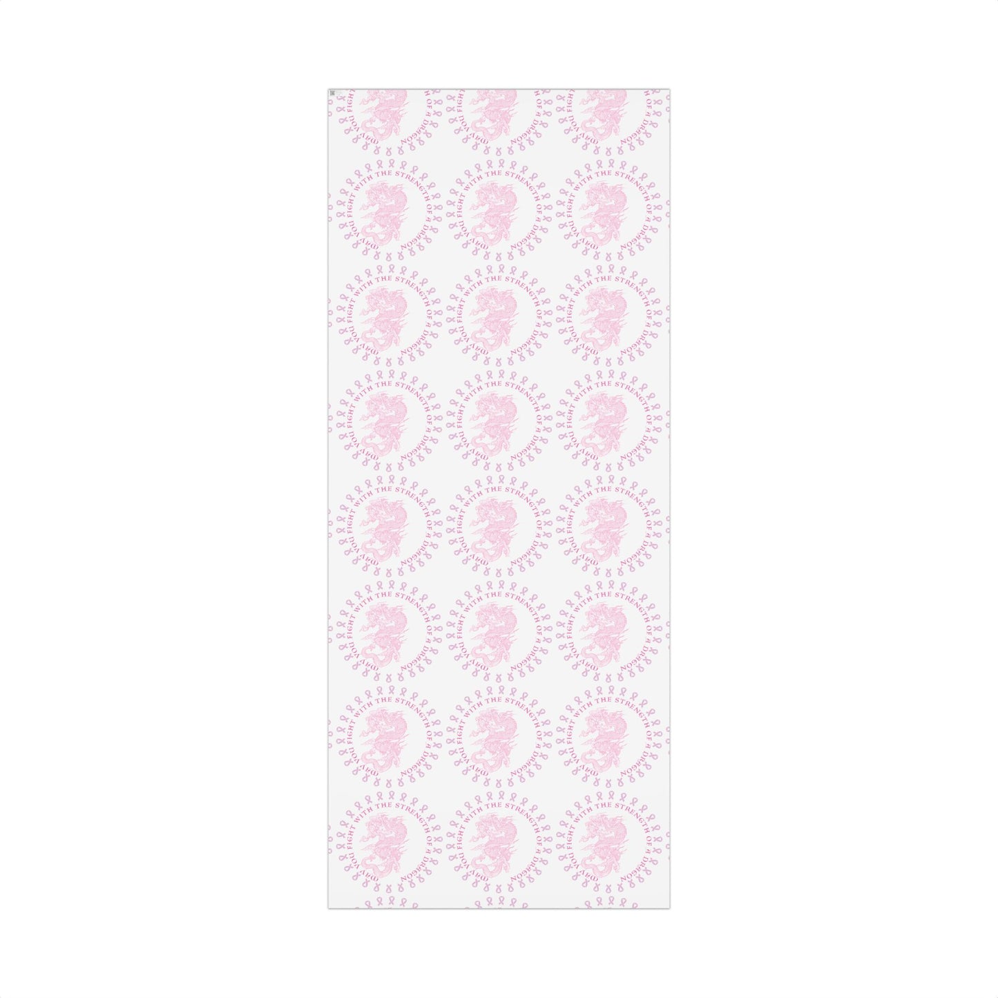 Dragon Strength Gift Wrap Paper — "May You Fight With the Strength of a Dragon" Tattoo Artwork