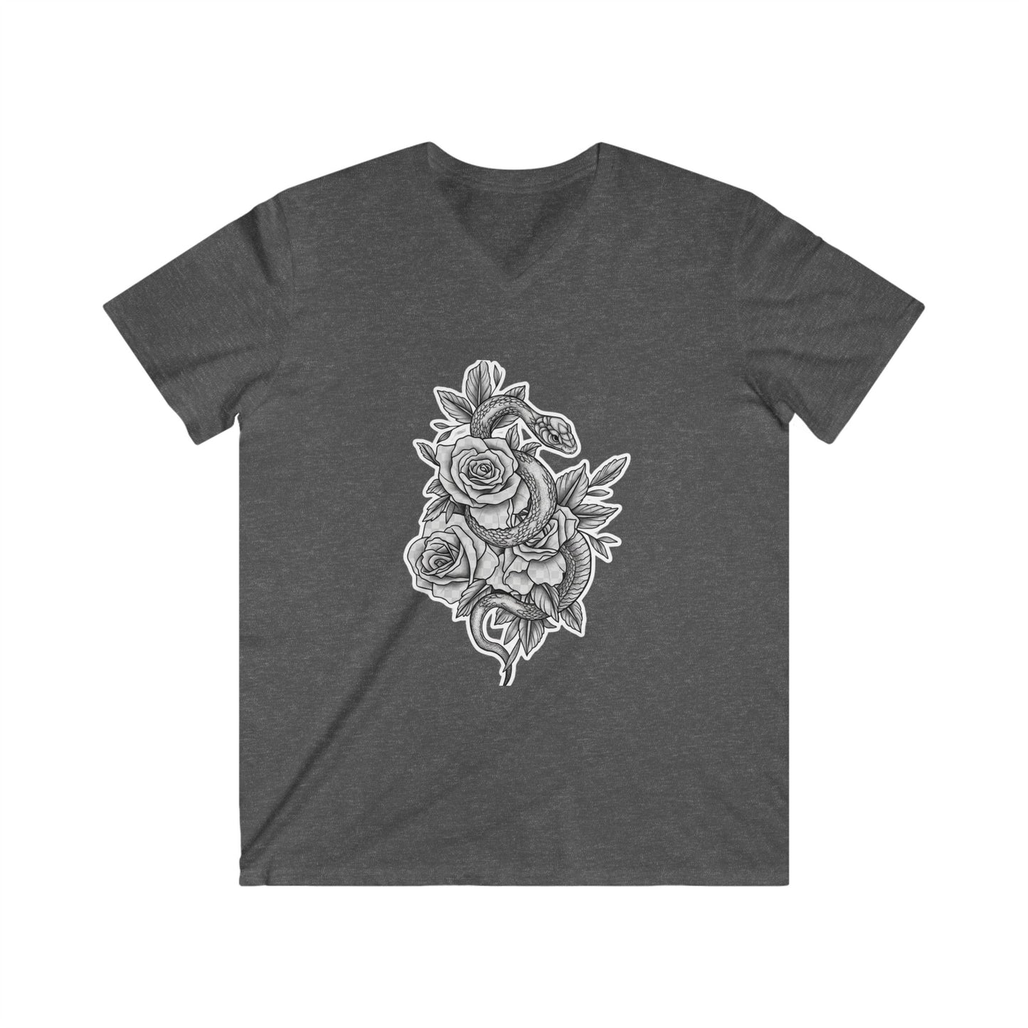Snake & Roses Ladies Tshirt with V-neck