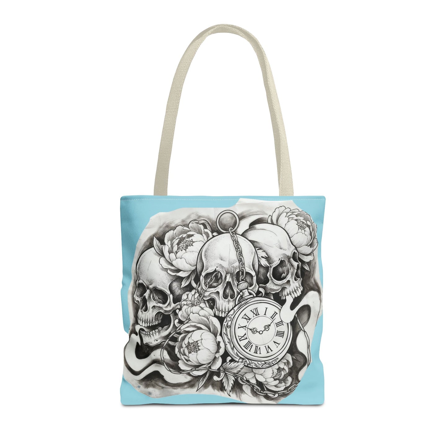 Skull Time - Tote Bag — Gothic Vintage Tattoo Art