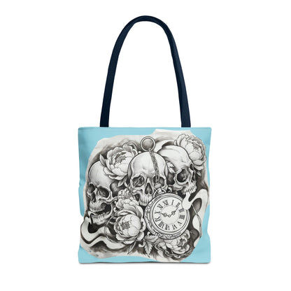 Skull Time - Tote Bag — Gothic Vintage Tattoo Art