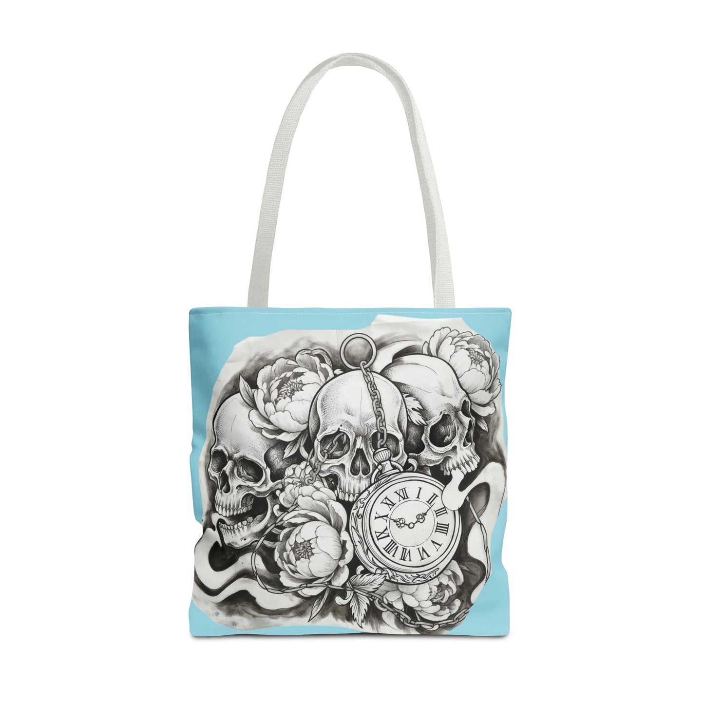 Skull Time - Tote Bag — Gothic Vintage Tattoo Art