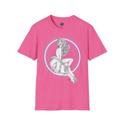 Pretty Bunny Vintage Artwork - Unisex Soft-Style T-Shirt