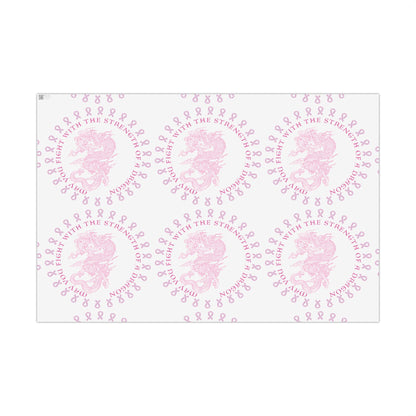 Dragon Strength Gift Wrap Paper — "May You Fight With the Strength of a Dragon" Tattoo Artwork