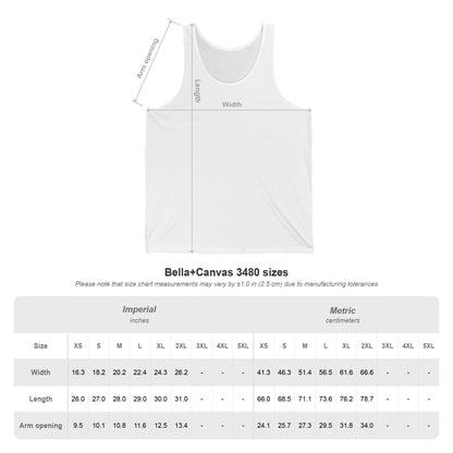 Snake & Roses Unisex Jersey Tank - I AM Powerful & Creative