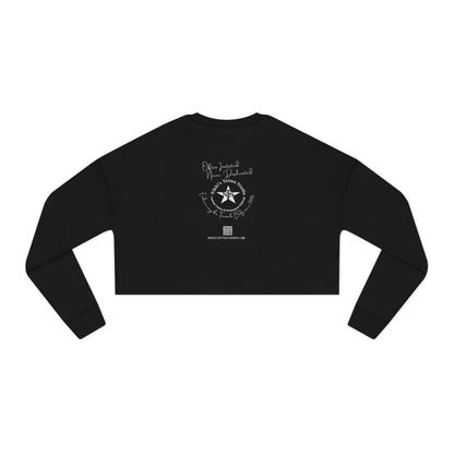 Nikki's Tattoo Studio Collection - Skull and Snake Logo - Women's Cropped Sweatshirt