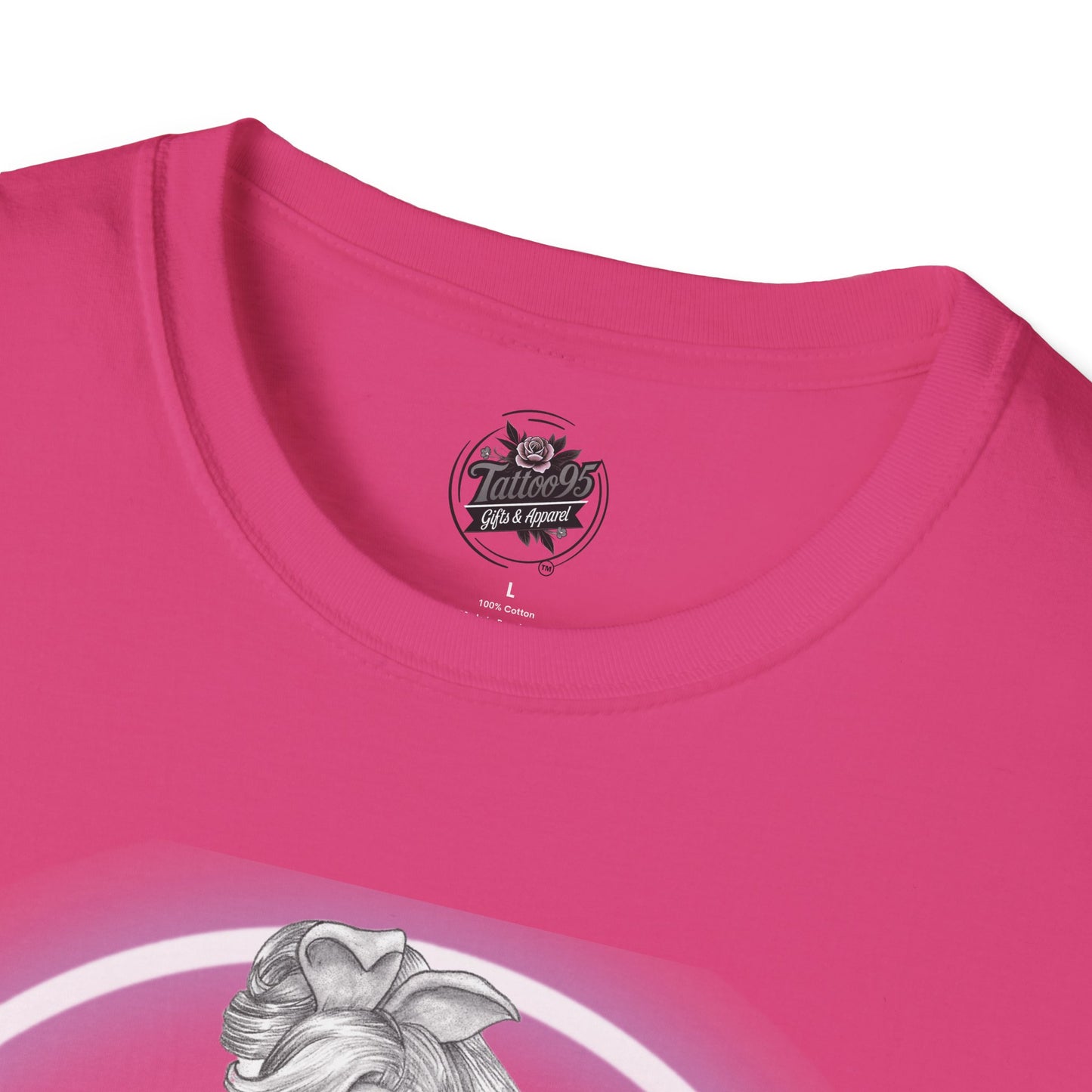 Pretty Bunny Vintage Artwork - Unisex Soft-Style T-Shirt