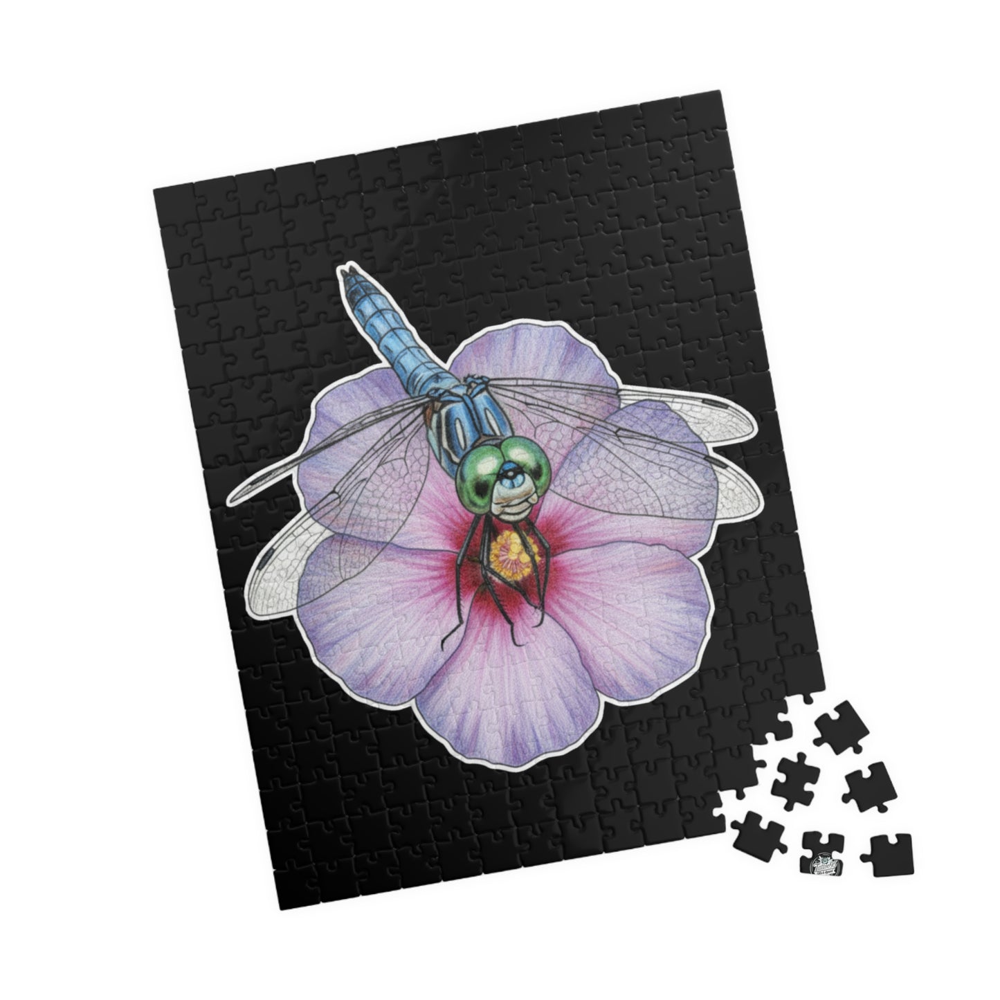 Dragonfly Hibiscus- Jigsaw Puzzle — 110/252/520/1014 - Piece Magical Artwork