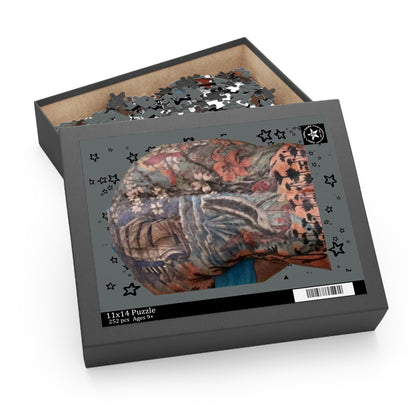 Nikki's Tattoo Studio Collection - Puzzle Game:  Back Tattoo SIZES: 14" x 11", 10" x 8" or 16" x 20"