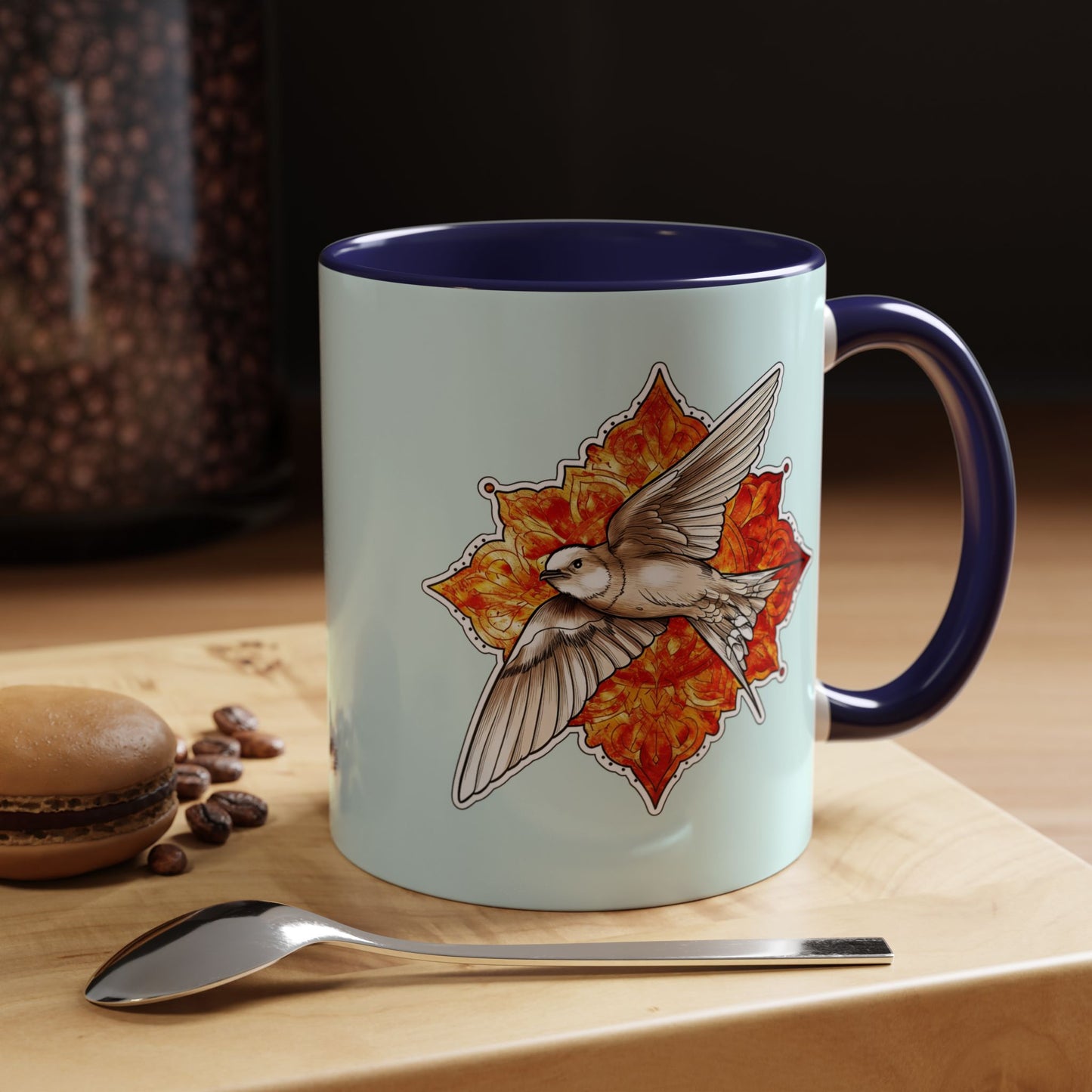 Swallow Bird Ceramic Coffee Mug – Accent 11/15 oz